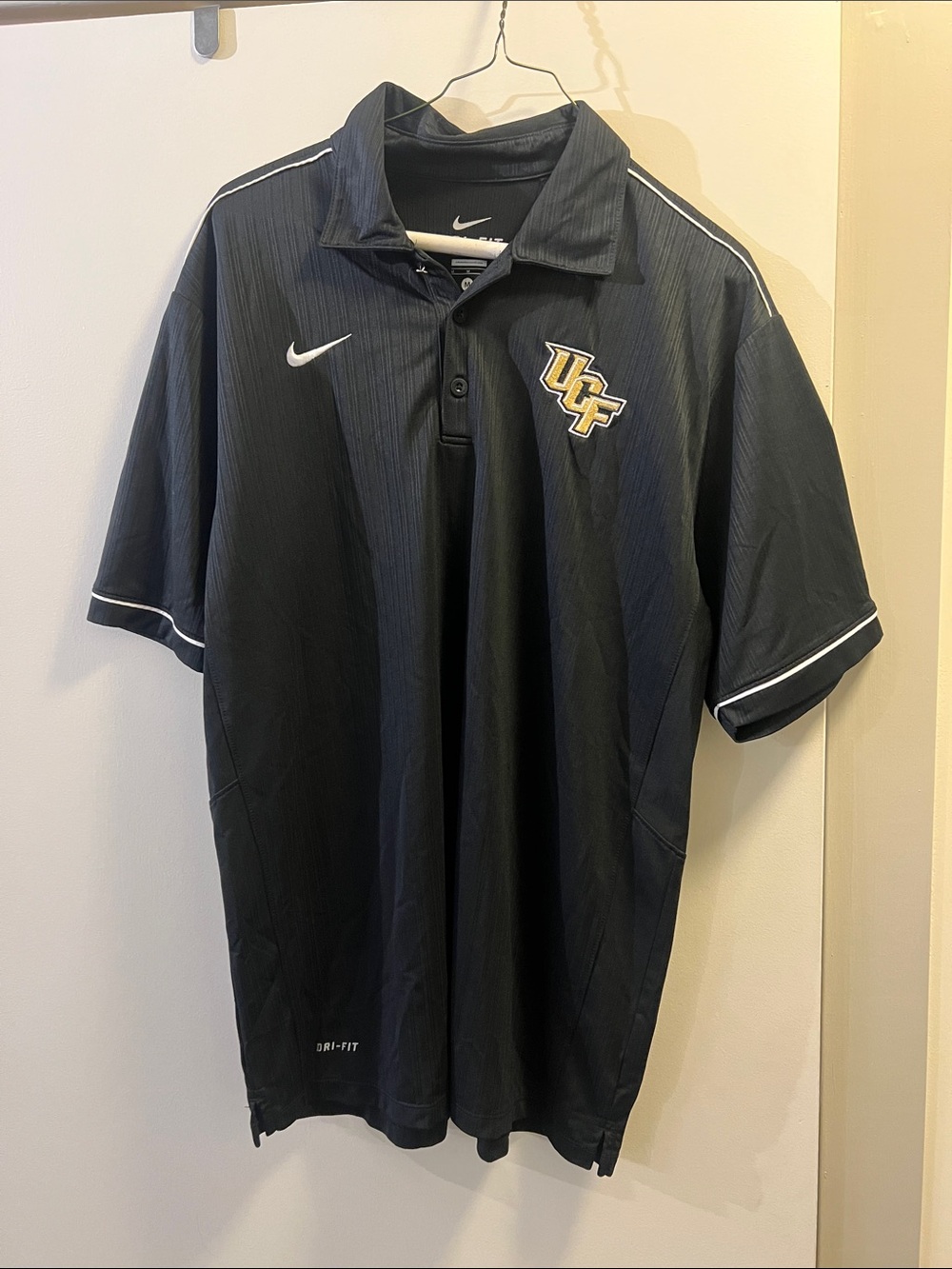 Nike UCF Black Dri-FIT Polo Shirt